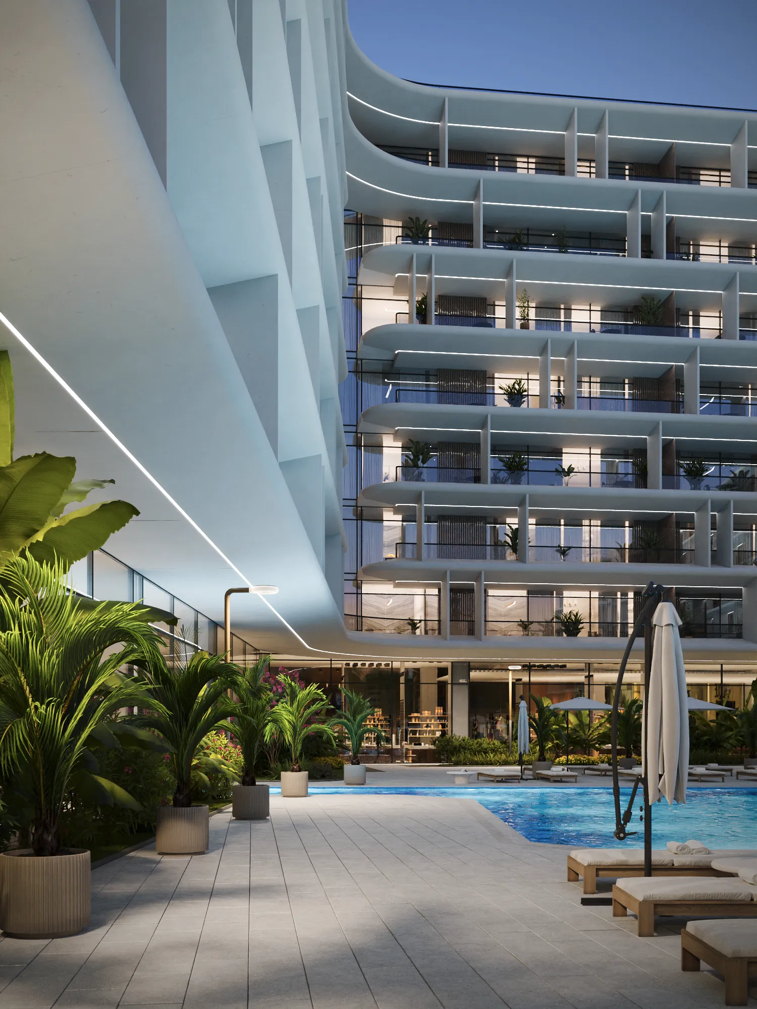 Резиденции с террасами и видами